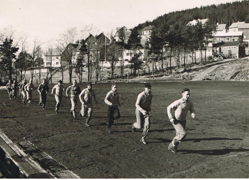 Trening på Nørvebana i 1953.