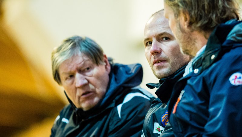 Reidar Vågnes og Sportslig leder Bjørn Erik Melland jobber tett opp mot akademiet i Senegal. Foto: Marius Simensen