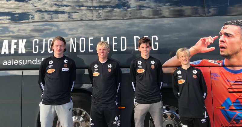 Målscorere fra venstre: Elias Erstad, Iver Hagen, Henrik Melland og to av Ferdinand Irving