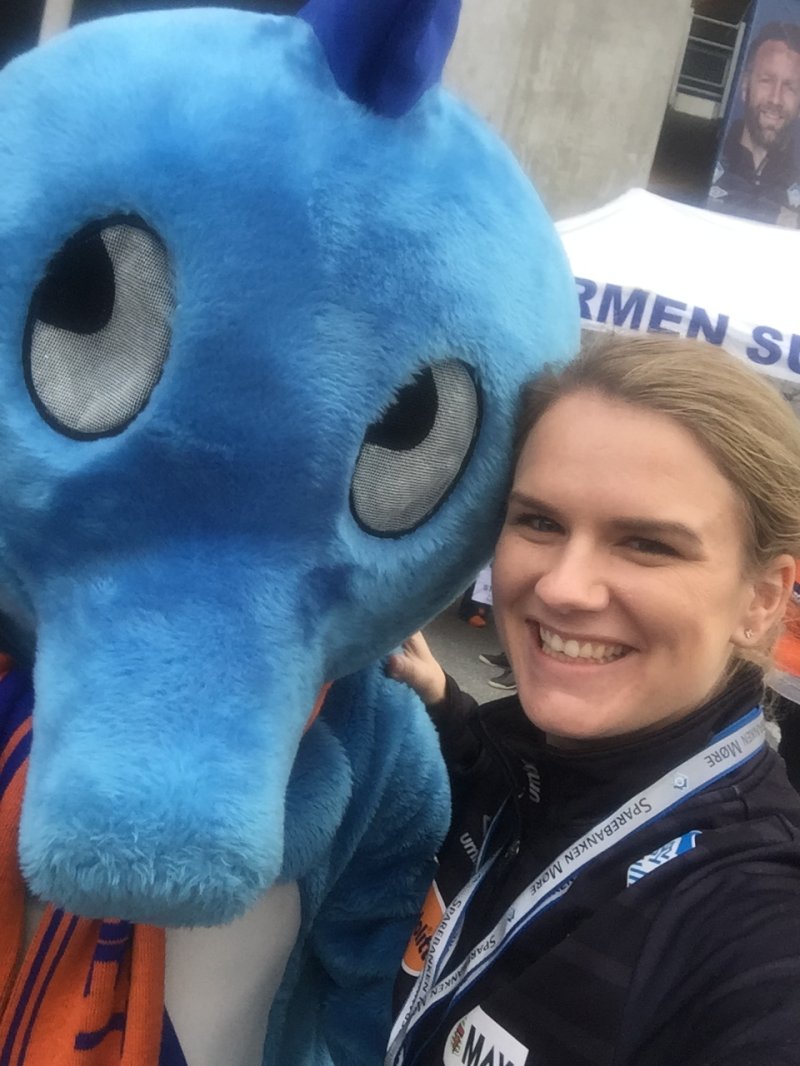 Arrangementsansvarlig Kristin H. Nørve under en av flere FanZone i 2017!