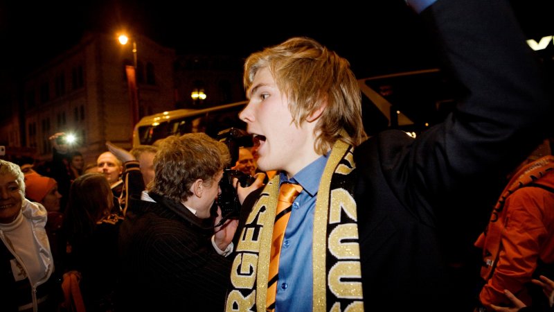 Andreas Lie på banketten etter cupfinalen i 2009. Foto: Jon-Michael Josefsen / SCANPIX