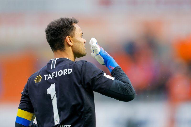 Ålesund 20220403. Aalesunds keeper Sten Grytebust under eliteseriekampen i fotball mellom Aalesund og Kristiansund på Color Line Stadion.Foto: Svein Ove Ekornesvåg / NTB