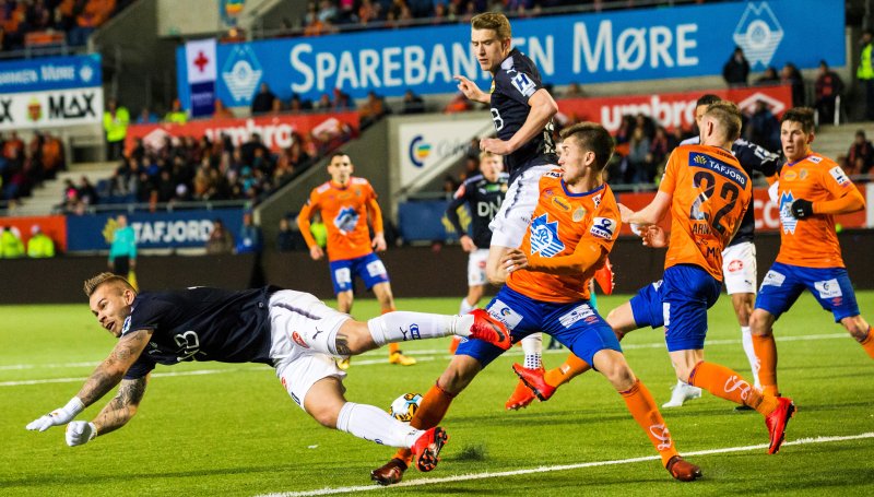 Aalesunds - Strømsgodset på Color Line Stadion i 2017. Foto: Svein Ove Ekornesvåg / NTB scanpix