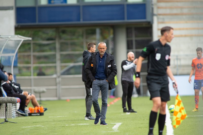 Lars Bohinen kan konstatere at AaFK tapte mot Haugesund på Color Line Stadion. Foto: Srdan Mudrinic.