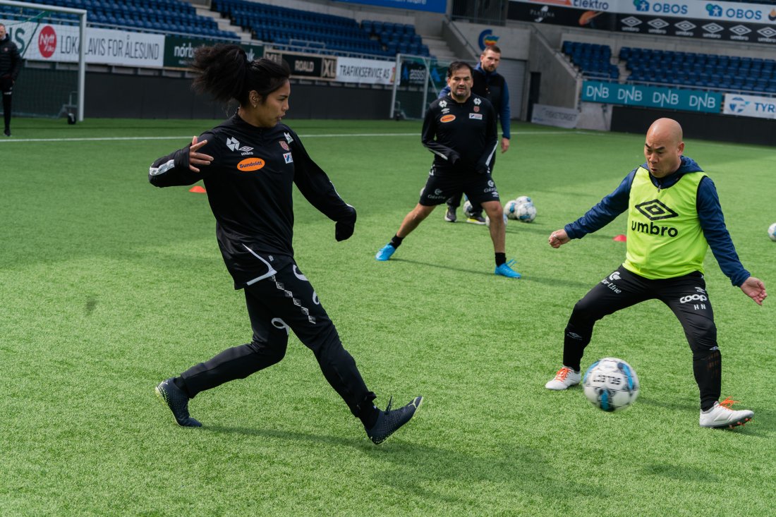 Trening på Color Line Stadion